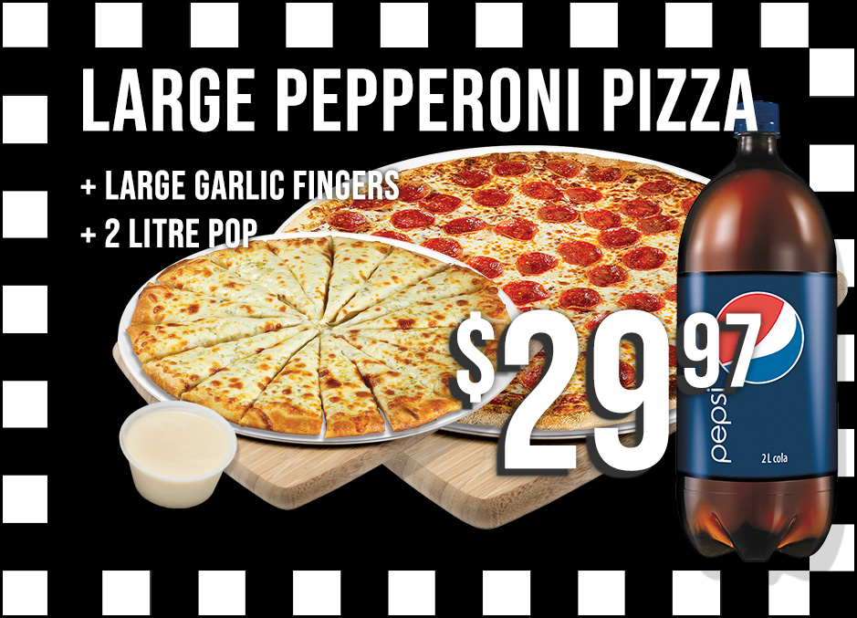 pizzatown large pepperoni pizza special 29.97