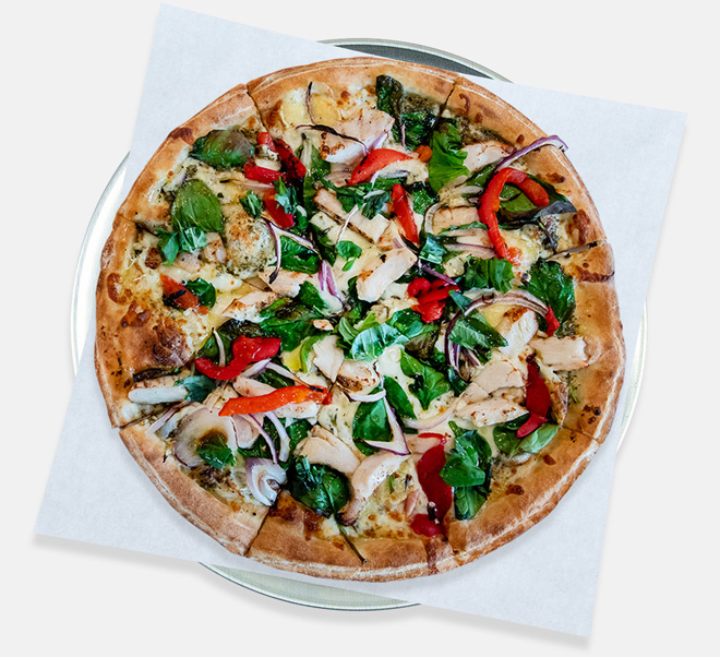 Spring Chicken Pizza