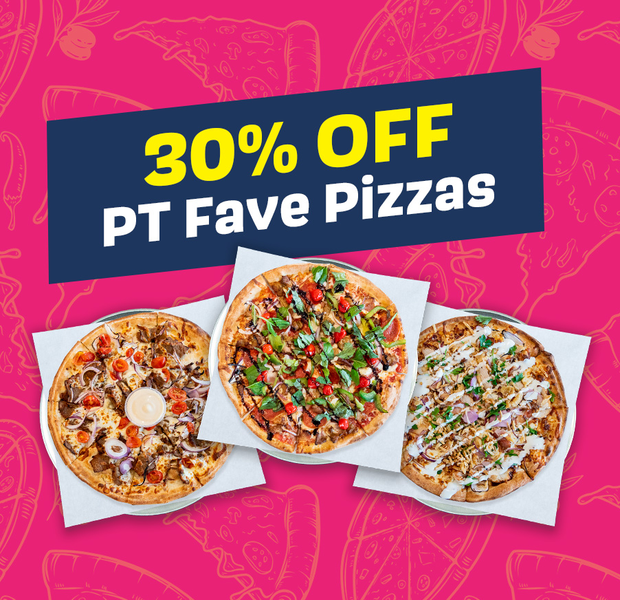 Pizzatown Student Deals 30% Off Tuesdays