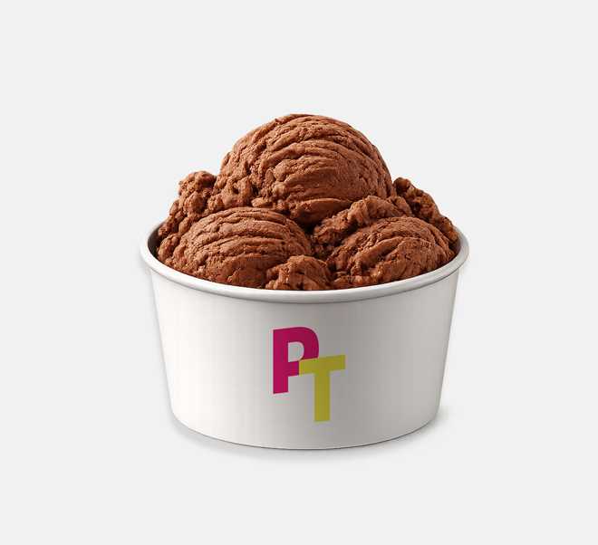 Pizza Town Ice Cream in a cup